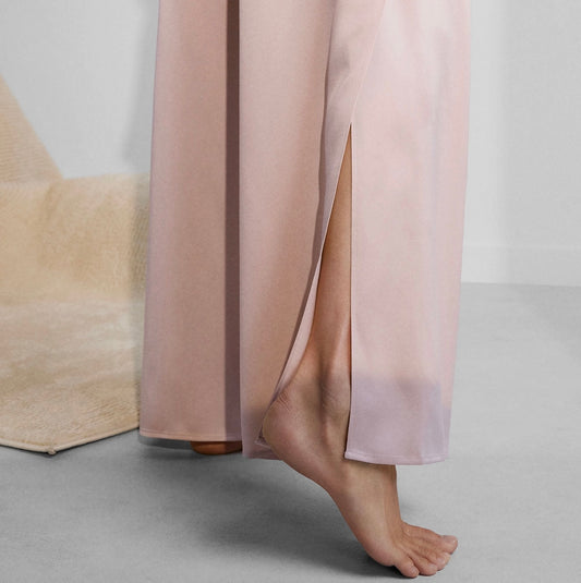 Washable Silk Tee Pant Set