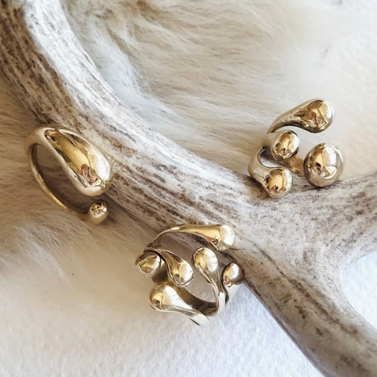 Gold Pebble Ring